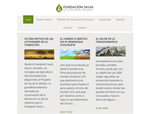 Tablet Screenshot of fundacionsavia.com